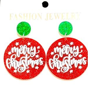 Merry Christmas- New Dangle Earrings - sparkling